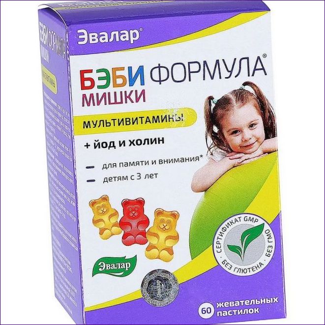 Evalar Beba Formula Medvjed Multivitamini